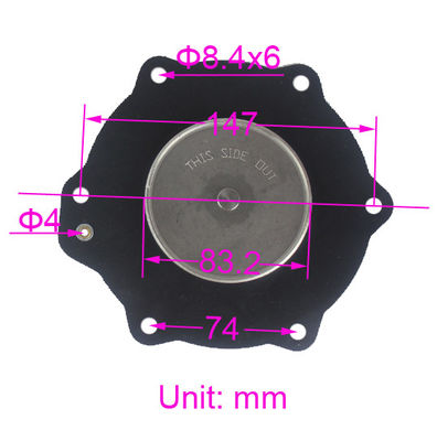 C113686 NBR VITON ชุดบํารุงรักษาแผ่นผ่าสําหรับ SCG353A051 ASCO 2 1/2 ′′ เครื่องเก็บฝุ่น ชุดซอลีนอยด์ ปั๊มวาล์วเจ็ต ซ่อม Membrane
