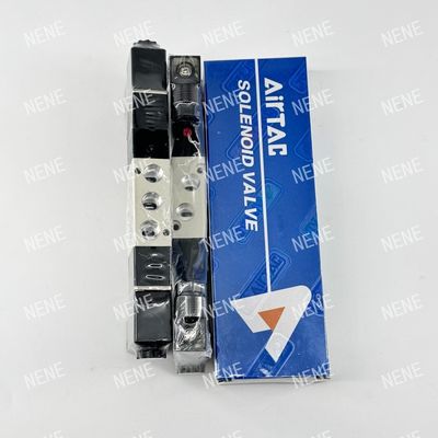 5 ทาง 3 ตําแหน่ง 4V130E-06 วัสดุอากาศ AIRTAC วาล์ว solenoid ด้วยร่างสกัดอลูมิเนียม