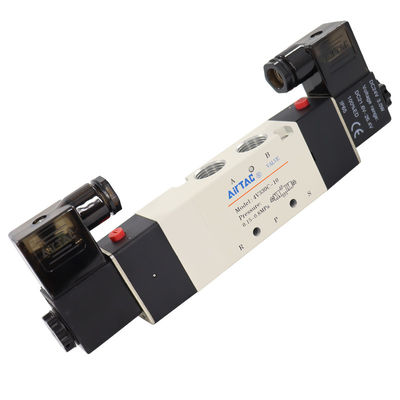 Airtac 4V330C-08 DC24V 4V330C-10 AC220V เซลโนอยด์แวลเวอร์ ((5/2,5/3 ทาง) - 4V330C08B