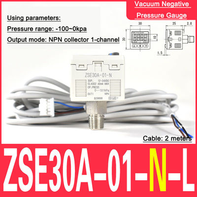 เครื่องวัดแรงดัน เครื่องวัดระยะว่าง ZSE30A-01-N เครื่องวัดแรงดันแม่น SMC ประเภท 01