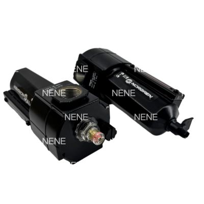 NORGREN L74M-4GP-ETN G1/2 ตัวควบคุมตัวกรองลมแบบอัดอากาศนิวเมติก พร้อมตัวระบายน้ำแบบปิดฝาครอบ ตัวเรือนทำจากอลูมิเนียมอัลลอย
