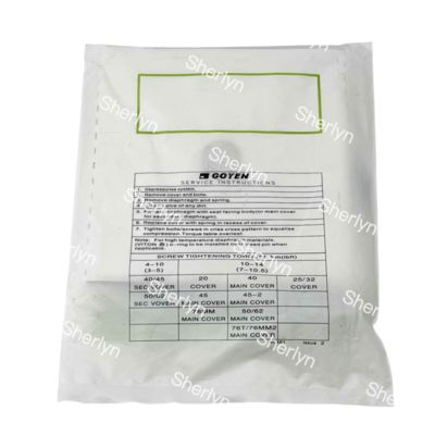 เมมเบรนไนไตรล์ GOYEN K5004 M1638A สำหรับ Goyen 2'' CA50T 2.5'' CA62T