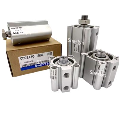 SMC CQ2A12-10D CQ2 กระบอกมาตรฐาน, ขอบกระบอก 12 มม, กระแทก 10 มม L, การกระทํากระบอกการกระทําสองครั้ง, ติดตั้งทั้งสองปลาย