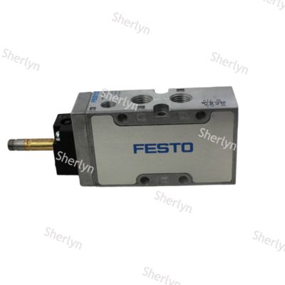 Festo MFH-5-1/4-B วาล์วซอลีนอยด์, 5/2 Monostable Mec Spr, Int Pilot, 2-10 Bar