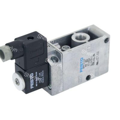 FESTO วาล์วโซเลนอยด์ 9964 MFH-3-1/4 วาล์วเครื่องจักรกล, 3 Port, ปิด, ไฟฟ้า, G 1/4
