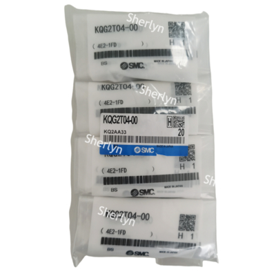 SMC KQG2T16-00 KQG2 ซีรีสแตนเลสเหล็ก 16MM การเชื่อมต่อแบบแตะเดียว 4E2-1FG/KQ2AA60