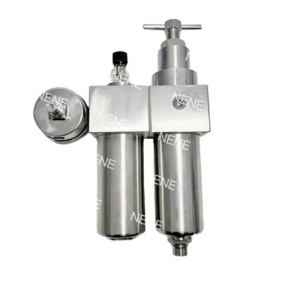 SFSRSL400 1/2" ขนาดเส้นลื่นกรองอากาศ เครื่องปรับกรองสแตนเลสสามชิ้น เครื่องปรับกรองน้ํามัน