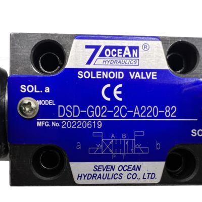7ocean DSD-G02-2C-A220-82 วาล์วซอลีนอยด์ปนูเมติก วาล์วซอลีนอยด์ไฮดรอลิก
