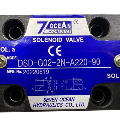 7 OCEAN วาล์วซอลีนอยด์ปนิวเมติก DSD-G02-2N-A220-90 AC220 วาล์วควบคุมทิศทางแรงดัน