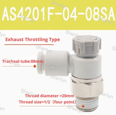 วาล์วควบคุมการไหล AS1201F-M3-06 SMC AS1201F/2201F/3201F