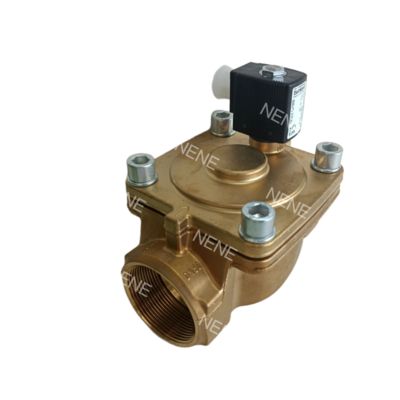 Burkert 00221853 6281 ชนิด G1 2/2 ปกติปิด รูไหล 20.0 NBR ซีล ตัววาล์วทองเหลือง DC24V 8W 0.2-16bar -10~+80 ℃ วาล์วแม่เหล็กไฟฟ้า