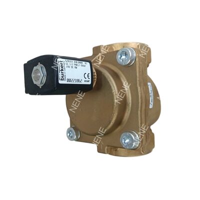 00322505 BURKERT 6281 G1/4 With Manual Control 10.0 Flow Hole NBR Seal DC24V 2/2 Normally Closed Industrial Control Valve