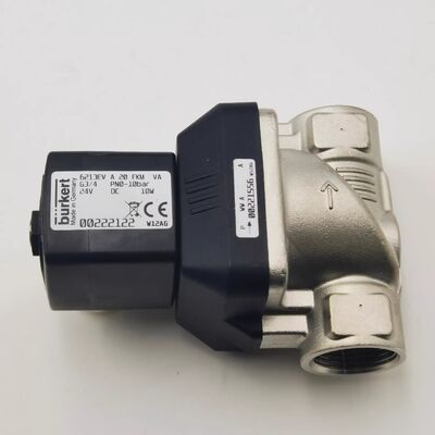 BURKERT 00222122 00222123 00222125 6213EV A 20 FKM VA G3/4 PN0-10bar วาล์วโซเลโนอิดสแตนเลส