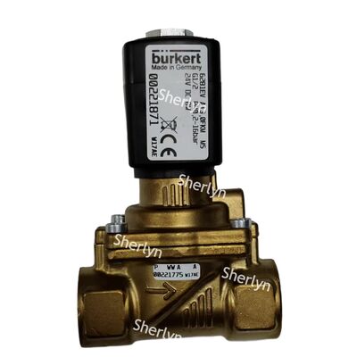 เวิลล์ซอลีนอยด์ Burkert 00322511 DC24V 6281 ประเภท เวิลล์น้ํา G1/4 สองตําแหน่ง ประเภทปิดปกติ