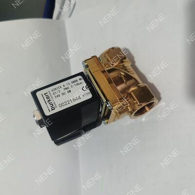 FKM ผนึก วาล์วโซเลนอยด์อุณหภูมิสูง BURKERT ประเภท 6281 00322513 G1/4 Port 2/2 Way ปิดปกติ กรอบทองแดง 10.0 ช่อง AC220V 8W 0.2-16bar 0 ถึง +120 °C