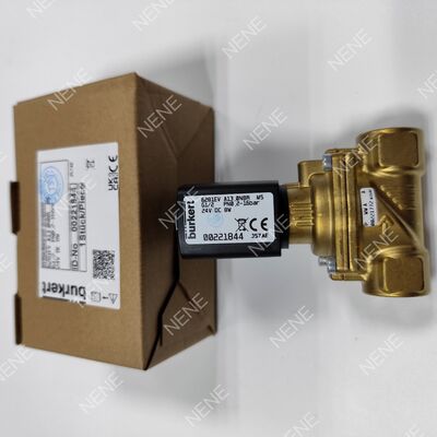 AC220V วาล์วโซเลนอยด์อุณหภูมิสูง BURKERT ประเภท 6281 00221870 G3/8 2/2 ปิดปกติ กรอบทองแดง 13.0 ช่อง FKM ผนึก 8W 0.2-16bar 0 ถึง +120 °C