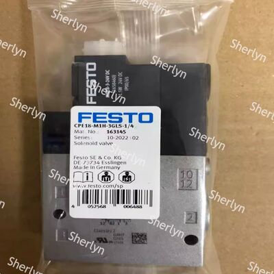 FESTO วาล์วซอลีนอยด์อากาศ CPE18-M1H-3GL-1/4 163141