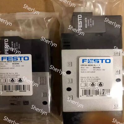 วาล์วโซลินอยด์ลม FESTO CPE18-M1H-3GL-QS-8 163149 3/2, ปิด, โมโนสเตเบิล
