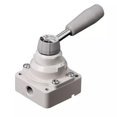 วาล์วหมุนลม SMC รุ่น VH300-N02-R พร้อมรู (1/4) ที่ปิดผนึกด้านข้าง VH300-02 3/8 VH300-03-L