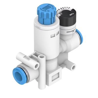 VRPA-CM-Q6-E 8086004 วาล์วลดความดัน FESTO พร้อมฟังก์ชันส่งกลับไอเสียแบบสองขั้นตอน