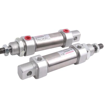 RM/28012/160 กระบอกสูบลมแบบ Roundline ขนาดกะทัดรัดสำหรับงานหนัก Ø12mm ช่วงชัก 160mm เข้ากันได้กับสวิตช์รีด IMI NORGREN