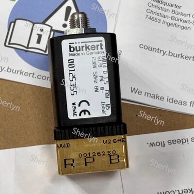 วาล์วซอลีนอยด์ Burkert 00221930 6281 ประเภท G3/4 2/2 ปกติเปิด DC24V