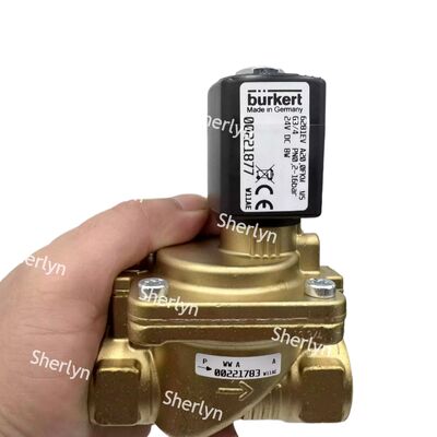วาล์วซอลีนอยด์ Burkert 00221930 6281 ประเภท G3/4 2/2 ปกติเปิด DC24V