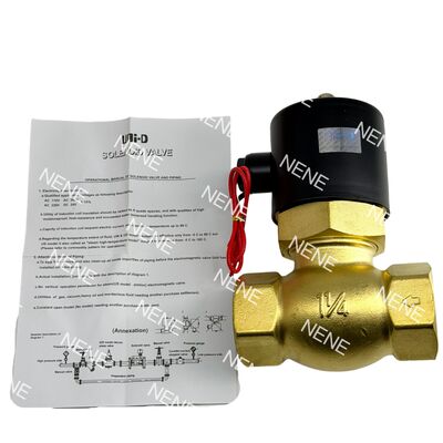 โซลินอยด์วาล์วทองเหลืองลูกสูบแบบปิดปกติ US-40 UNID 1 1/2" รู 30 มม. -5°C ~ 185°C
