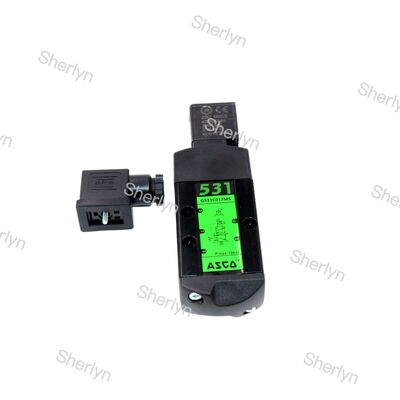 โซลินอยด์วาล์ว ASCO SCG531C017MS สองตำแหน่ง ห้าทาง การเชื่อมต่อท่อ DC24V