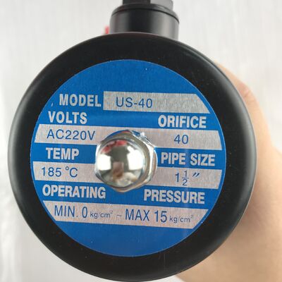 สแตนเลส ทนต่ออุณหภูมิสูง US-40 (1.5 นิ้ว) AC220 วาล์วควาย