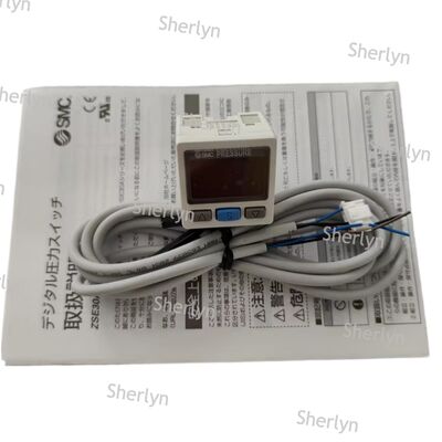 สวิตช์แรงดันดิจิทัลเอาต์พุต NPN คู่ SMC ISE30A-01-A-L สำหรับตรวจจับการรั่วไหลของวงจรลม ช่วง 1MPa