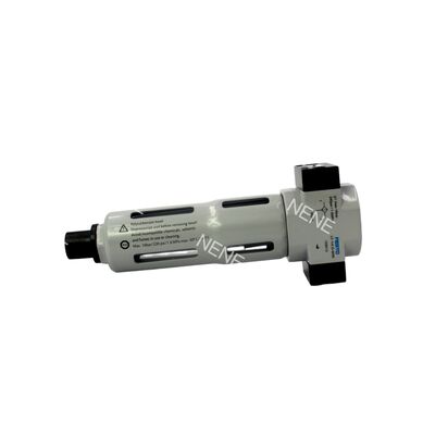 159612 Festo LF-1/8-D-MINI กรองอากาศอัด โครงสร้างโลหะผสมสังกะสี ฝาครอบโลหะ ตัวกรองแบบซินเทอร์ พอร์ต G1/8 0.5-12 บาร์ 40 ไมโครเมตร ระบบระบายน้ำแบบแมนนวล