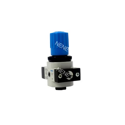 เครื่องกรองอากาศ Festo LR-1/4-D-MINI 159625 เครื่องปรับความดันอากาศ กล่องสกัดสีซิงค์ มีขนาด G1/4 Port 0.5-12 Bar ระยะความดัน 1500L/min