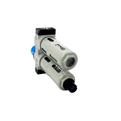 Festo FRC-3/8-D-MINI 162734 ชุดกรองลม-ปรับแรงดัน-จ่ายน้ำมัน โลหะผสมสังกะสี G3/8 40 ไมครอน แบบระบายน้ำด้วยมือ 0.5-12 บาร์ พร้อมมาตรวัดแรงดัน