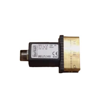 วาล์วควบคุมโดยตรงสำหรับอุตสาหกรรม 00126091, รุ่น Burkert 6013, แบบปิดปกติ, รู 3.0 มม., เกลียว G1/8, 24VDC, 0-6 บาร์ พร้อมไดอะแฟรม FKM
