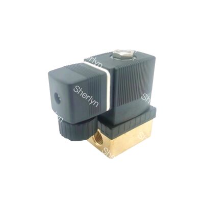 Burkert 00125301 Industrial Solenoid Valve, G1/4 Inch Port, 3.0 Flow Oriffice, FKM โฮสติ้งทองแดงปิด, พลังงาน 24V DC 8W, 0 ~ 6bar การใช้งานความดันต่ํา