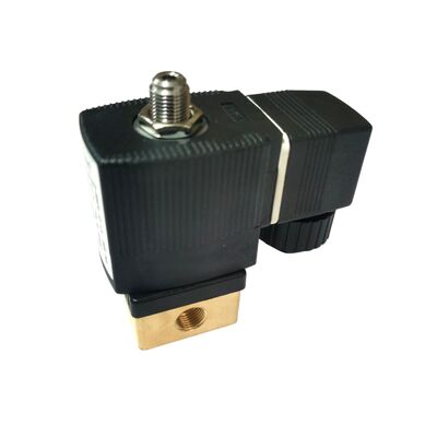 2/2 NC วาล์ว Solenoid กระทบตรง 00125304, G1/4 Inch Port, 3.0 Flow Oriffice, FKM วาล์วทองแดงปิด, 220V แอคพลังงานอุตสาหกรรม, ความดันการทํางาน 10bar