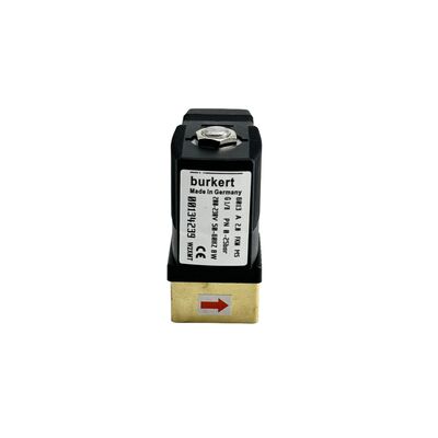 6013 Series BURKERT โซลินอยด์วาล์วควบคุมของเหลว 00134249, แรงดันสูง 16บาร์, อินเทอร์เฟซ G1/8, รู 2.5 มม., ซีล FKM ทนการกัดกร่อน, 24VDC 8W