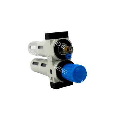 G 1/4 FRL Unit Festo FRC-1/4-D-7-MINI 162755 40μm Manual Drain 0.5-7bar With Pressure Gauge 1300L/min Zinc Alloy