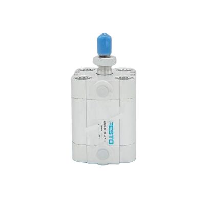 ADVU ซีรี่ย์ ปนูเมติก ซิลินเดอร์ Festo ADVU-12-30-A-P-A 156591 ขอบภายนอก 12x30mm M5 Port Double-Acting Cylinder พิสตันแม่เหล็ก ISO 6432 Compact