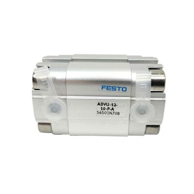 อุตสาหกรรมยา ADVU-16-25-A-P-A 156597 Festo ด้ายภายนอกกระบอกสูบนิวเมติก 16 มม.เจาะ 25 มม.จังหวะ Double-Acting M5 พอร์ตแม่เหล็กลูกสูบขนาดกะทัดรัด ISO 6432