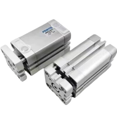 ซิลินเดอร์คอมแพคต์ที่มีการทํางานสองครั้ง พร้อมไม้นํา Festo ADNGF-12-10-P-A ขนาด 12 มม