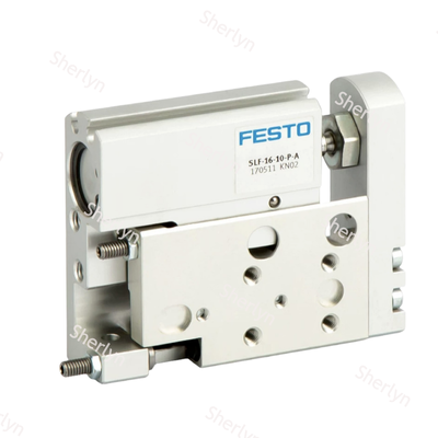 สเปซออปติมาสต์ มินิไลเนียร์ดริเวอร์ FESTO SLF-10-30-P-A 170507, 10Bore 30Stroke Oxidized อลูมิเนียมลูกบอลเบียริงนํากล่องด้วยการปรับปรุงปลาย Stop คูชั่น
