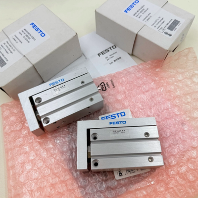 FESTO SLS-6-10-P-A 170486 กระบอกสไลด์ขนาดเล็กที่มีการนําทางแม่นยําที่มีหมอนยืดหยุ่นที่ติดตั้งแม่เหล็กสําหรับอัตโนมัติอิเล็กทรอนิกส์