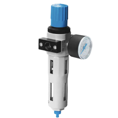 FESTO LF-1/2-D-MAXI 186463 สารสกัดอากาศสกัดจากเหล็กซีนก 40μm การกรอง, การระบายน้ําด้วยมือ, ความดันการทํางาน 0.5-12bar