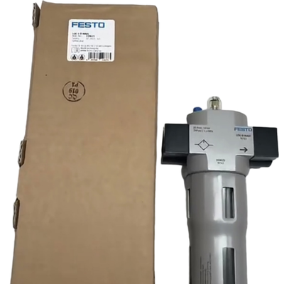 ภาระหนัก LF-3/4-D-MAXI FESTO ซีรีส์ D เครื่องกรองอากาศ G3/4 Port Manual Drain 0.5 ถึง 12 รางทํางาน