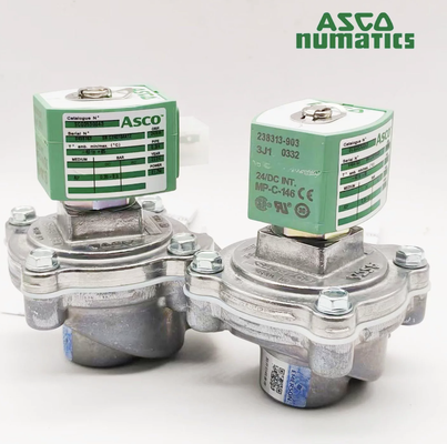 งานหนัก SCG353G043 ASCO วาล์วแรงกระแทกโซเลโนอิด ความดันกว้าง 0.35-8.5 บาร์ 3/4" กรอบอะลูมิเนียม