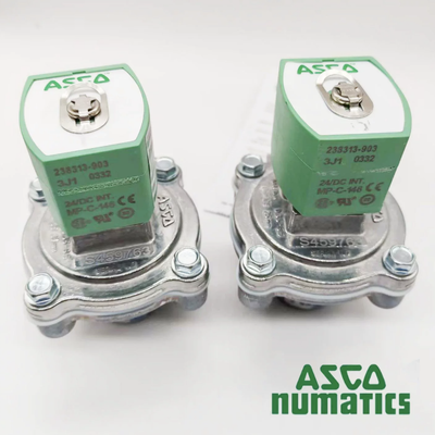 งานหนัก SCG353G043 ASCO วาล์วแรงกระแทกโซเลโนอิด ความดันกว้าง 0.35-8.5 บาร์ 3/4" กรอบอะลูมิเนียม