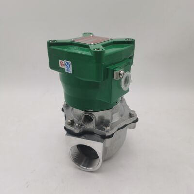 NFG353A047 วาล์วกระแทกกันระเบิด 1 นิ้ว IP67 เรตติ้งห้องเรือน ASCO วาล์วโซเลนอยด์ สร้างสําหรับสื่อไอน้ํา Cryo ส่งผลผลิตแรงกระแทกเพียงพอในการขับเคลื่อน 4 อัดแปลง