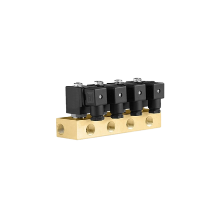 1913BA302 โซลินอยด์วาล์วทองเหลืองทำหน้าที่โดยตรง 1/4 '' ขนาดพอร์ต 2/2 วิธีปิดวัสดุซีล EPDM ปกติ